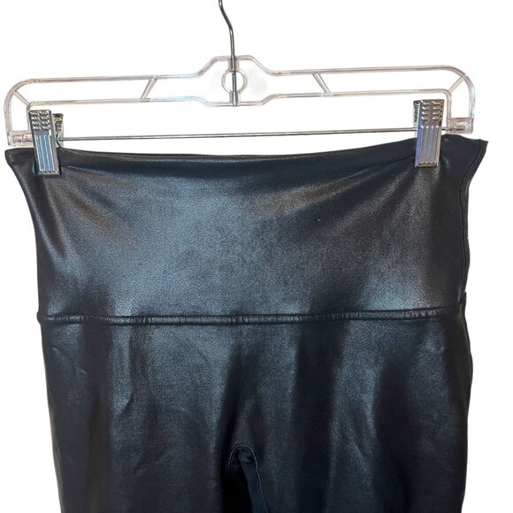 Spanx Faux Leather High-Waisted Leggings - Black - Size XL - Picture 2 of 4